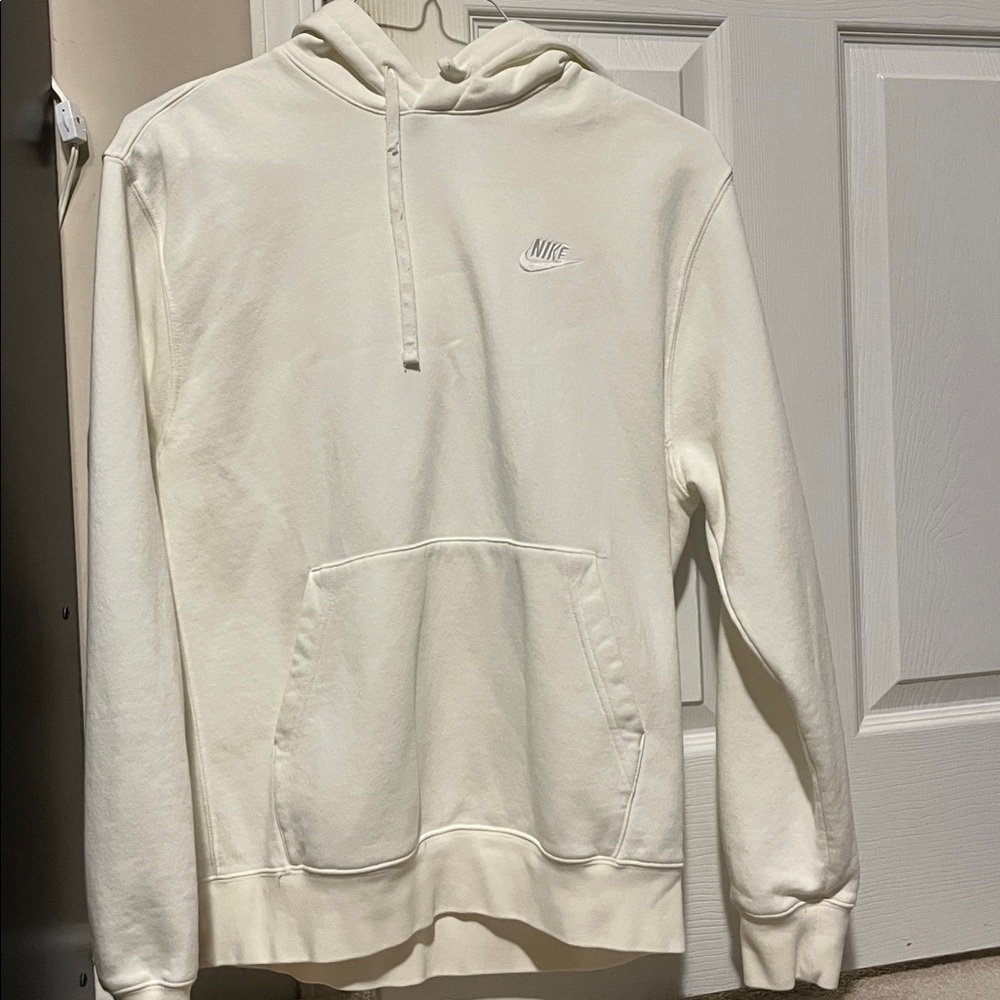 Nike White Pullover Hoodie